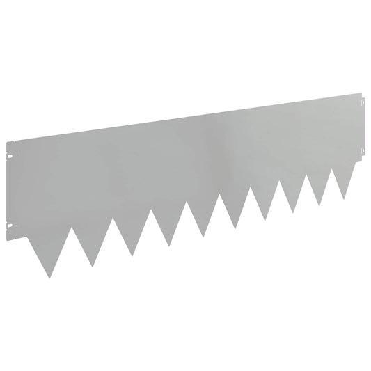 Gjerdekant 20 pcs 103 x 30 cm metall Sølv