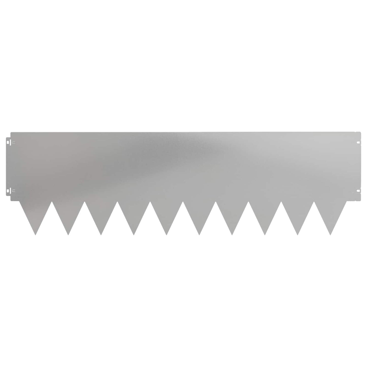 Gjerdekant 20 pcs 103 x 30 cm metall Sølv