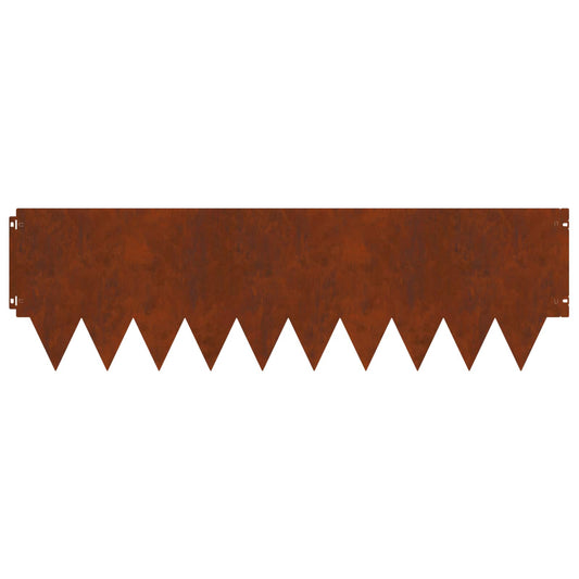 Gjerdekant 20 pcs 103 x 30 cm metall Rusten