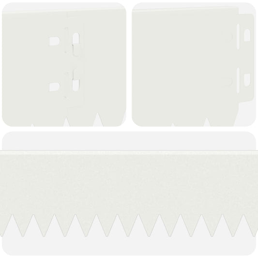 Gjerdekant 20 pcs 103 x 10 cm Stål Hvit