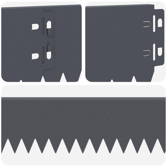 Gjerdekant 20 pcs 103 x 10 cm Stål Antrasitt