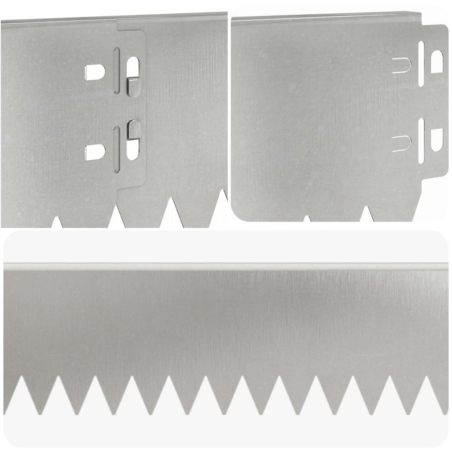Gjerdekant 30 pcs 103 x 10 cm Stål Sølv
