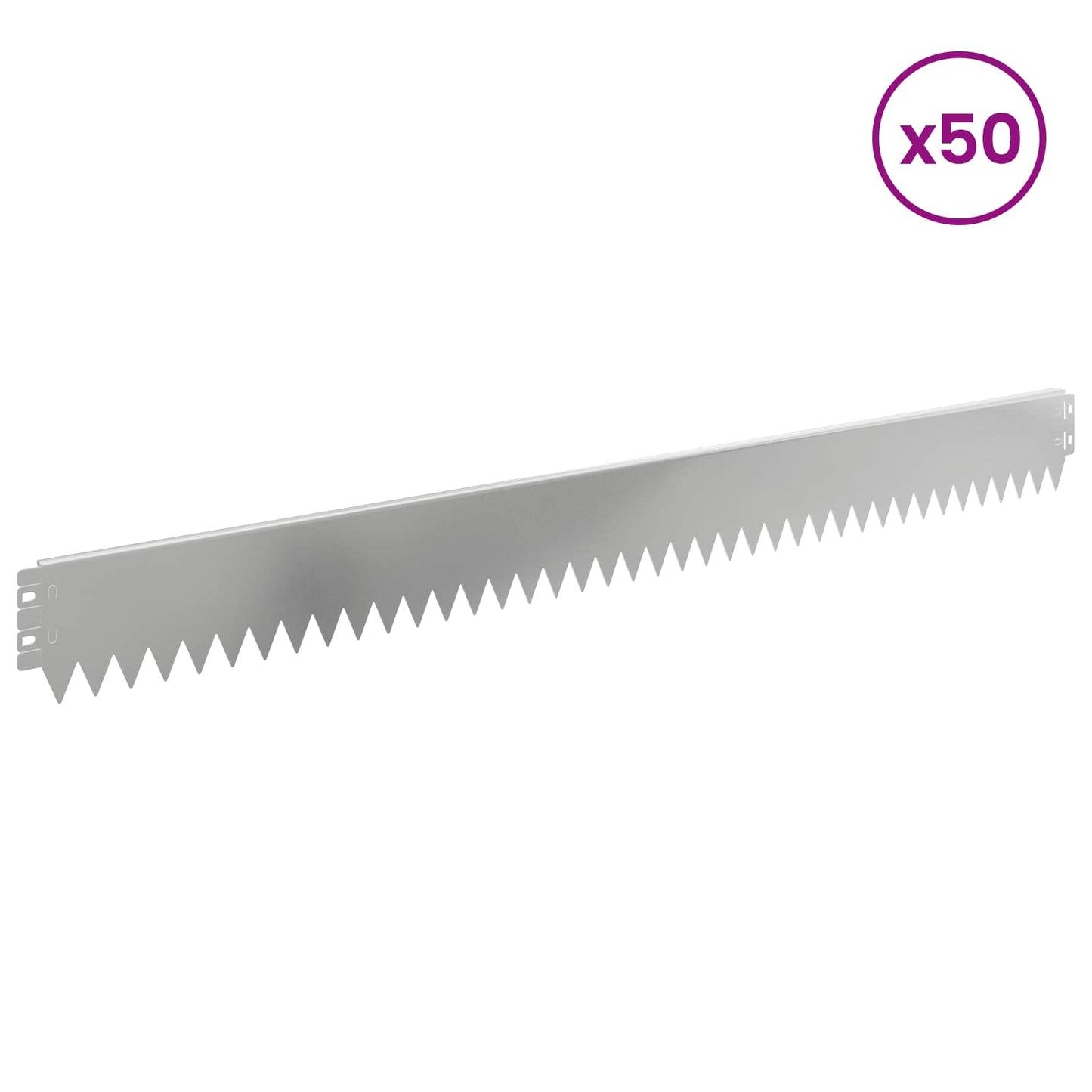 Gjerdekant 50 pcs 103 x 10 cm Stål Sølv