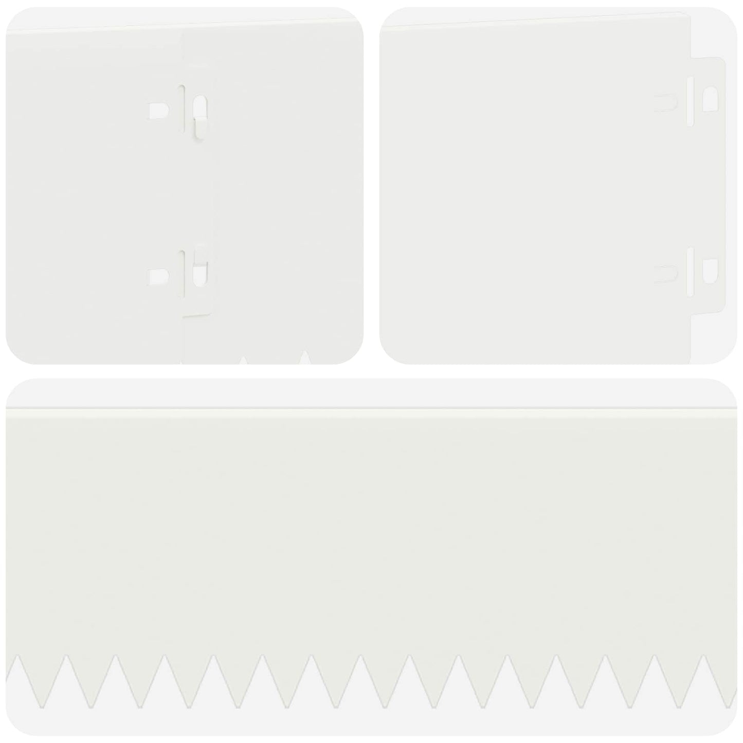 Gjerdekant 20 pcs 103 x 15 cm Stål Hvit