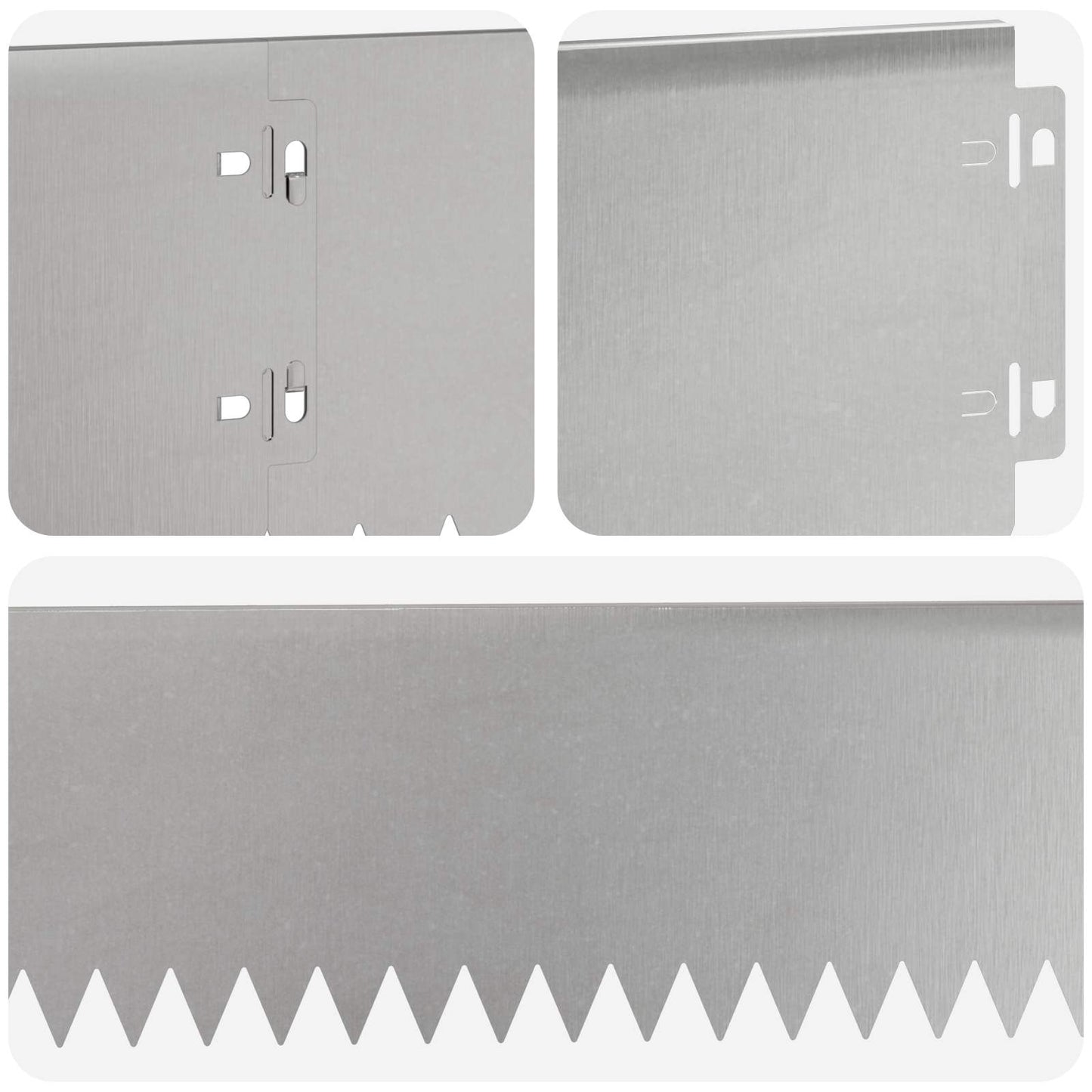 Gjerdekant 20 pcs 103 x 15 cm Stål Sølv