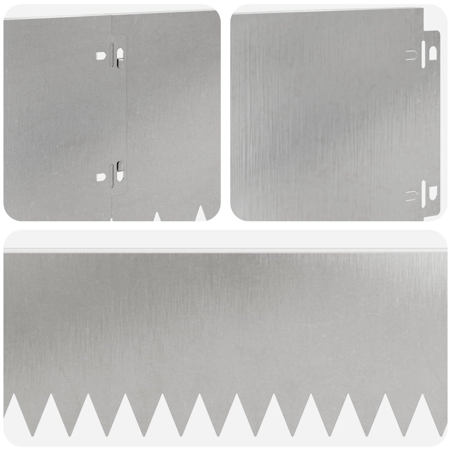 Gjerdekant 20 pcs 103 x 20 cm Stål Sølv
