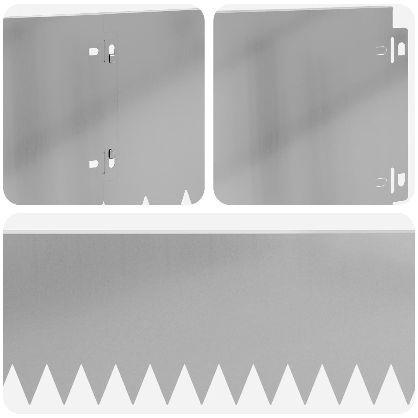 Gjerdekant 20 pcs 103 x 20 cm Stål Sølv