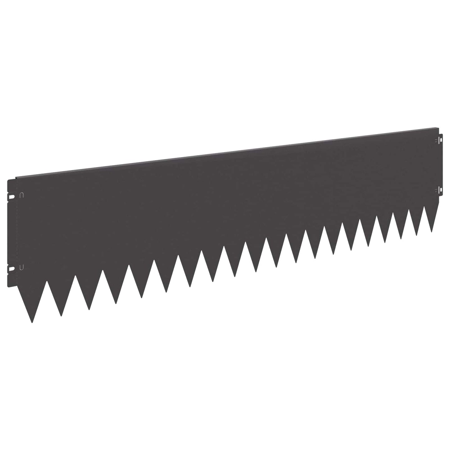 Gjerdekant 10 pcs 103 x 25 cm Stål Svart