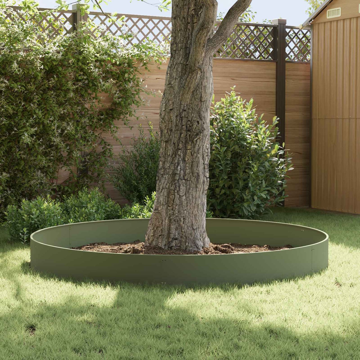 Gjerdekant 20 pcs 103 x 30 cm Stål Olivengrønn