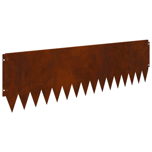 Gjerdekant 10 pcs 103 x 30 cm Stål Rusten