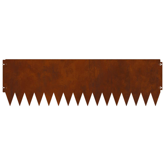 Gjerdekant 10 pcs 103 x 30 cm Stål Rusten