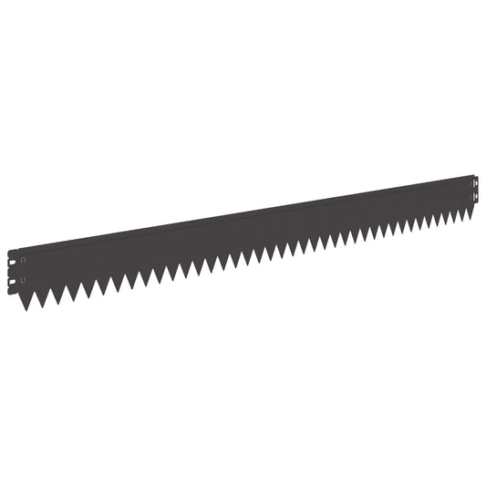 Gjerdekant 10 pcs 103 x 10 cm Stål Svart
