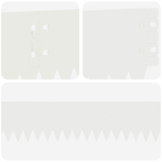 Gjerdekant 30 pcs 103 x 10 cm Stål Hvit