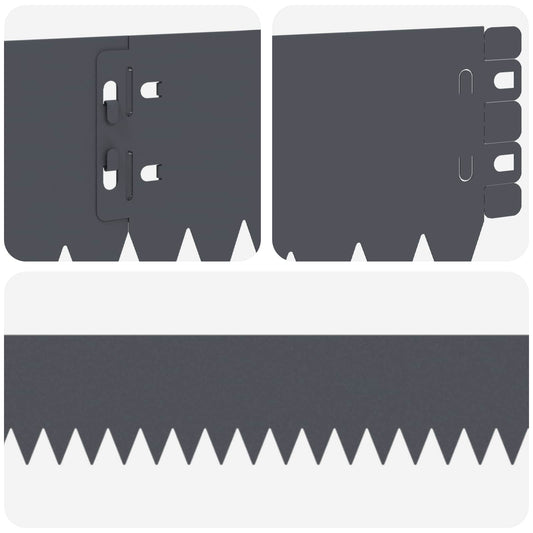 Gjerdekant 50 pcs 103 x 10 cm Stål Antrasitt