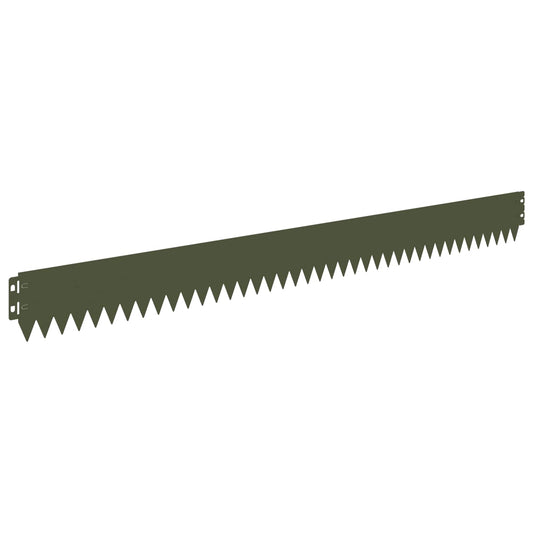 Gjerdekant 20 pcs 103 x 10 cm Stål Olivengrønn