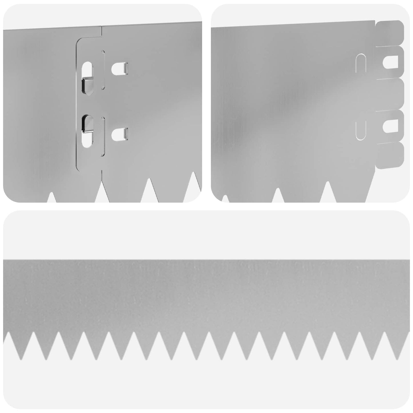Gjerdekant 20 pcs 103 x 10 cm Stål Sølv