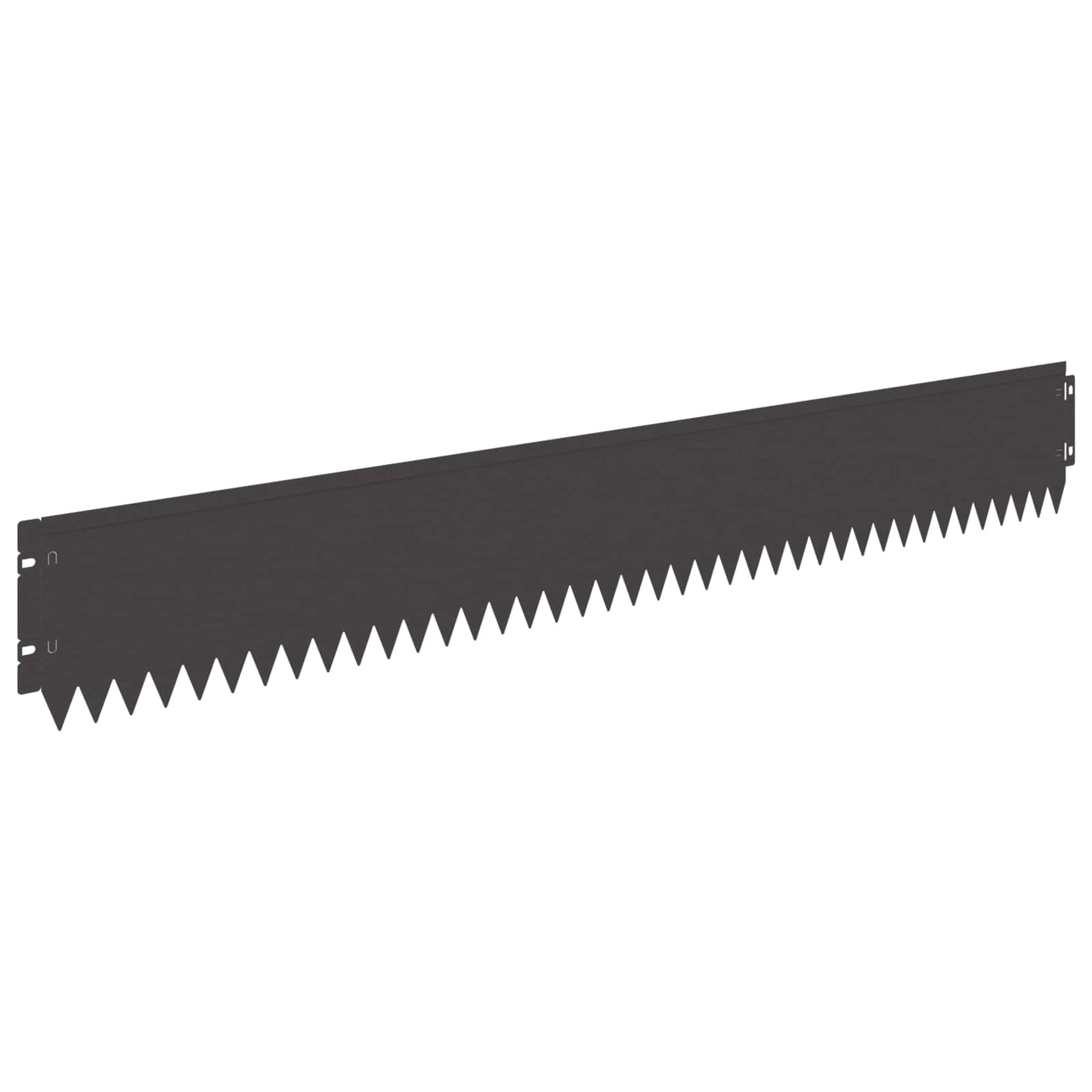 Gjerdekant 10 pcs 103 x 15 cm Stål Svart