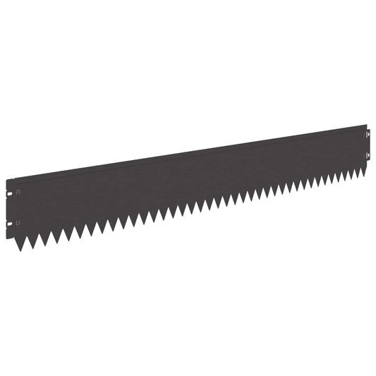 Gjerdekant 20 pcs 103 x 15 cm Stål Svart