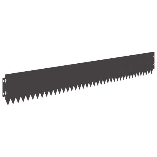 Gjerdekant 30 pcs 103 x 15 cm Stål Svart