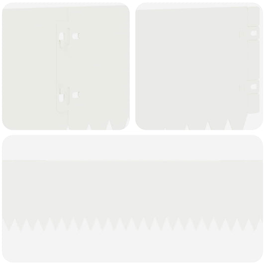 Gjerdekant 30 pcs 103 x 15 cm Stål Hvit