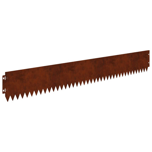 Gjerdekant 30 pcs 103 x 15 cm Stål Rusten
