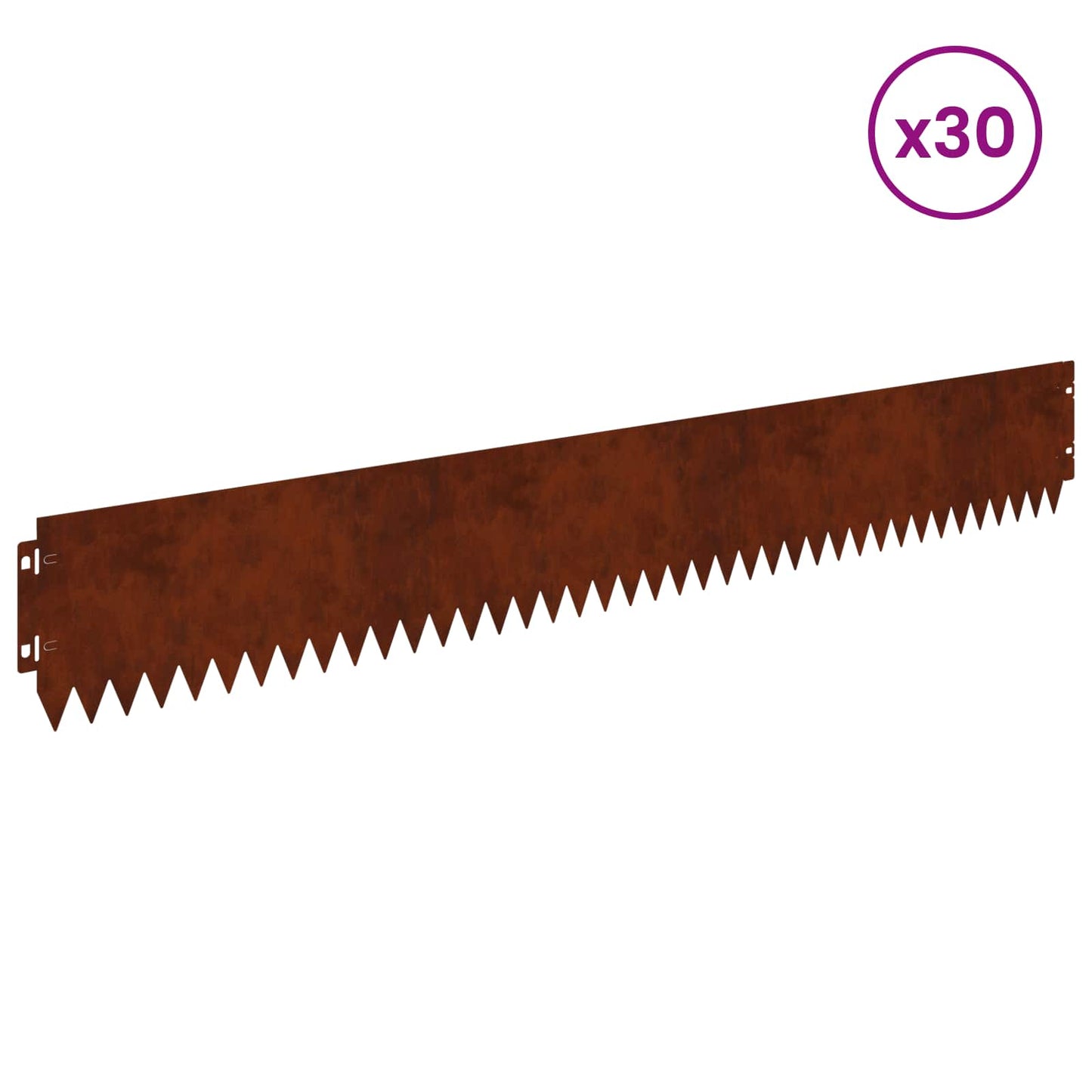Gjerdekant 30 pcs 103 x 15 cm Stål Rusten