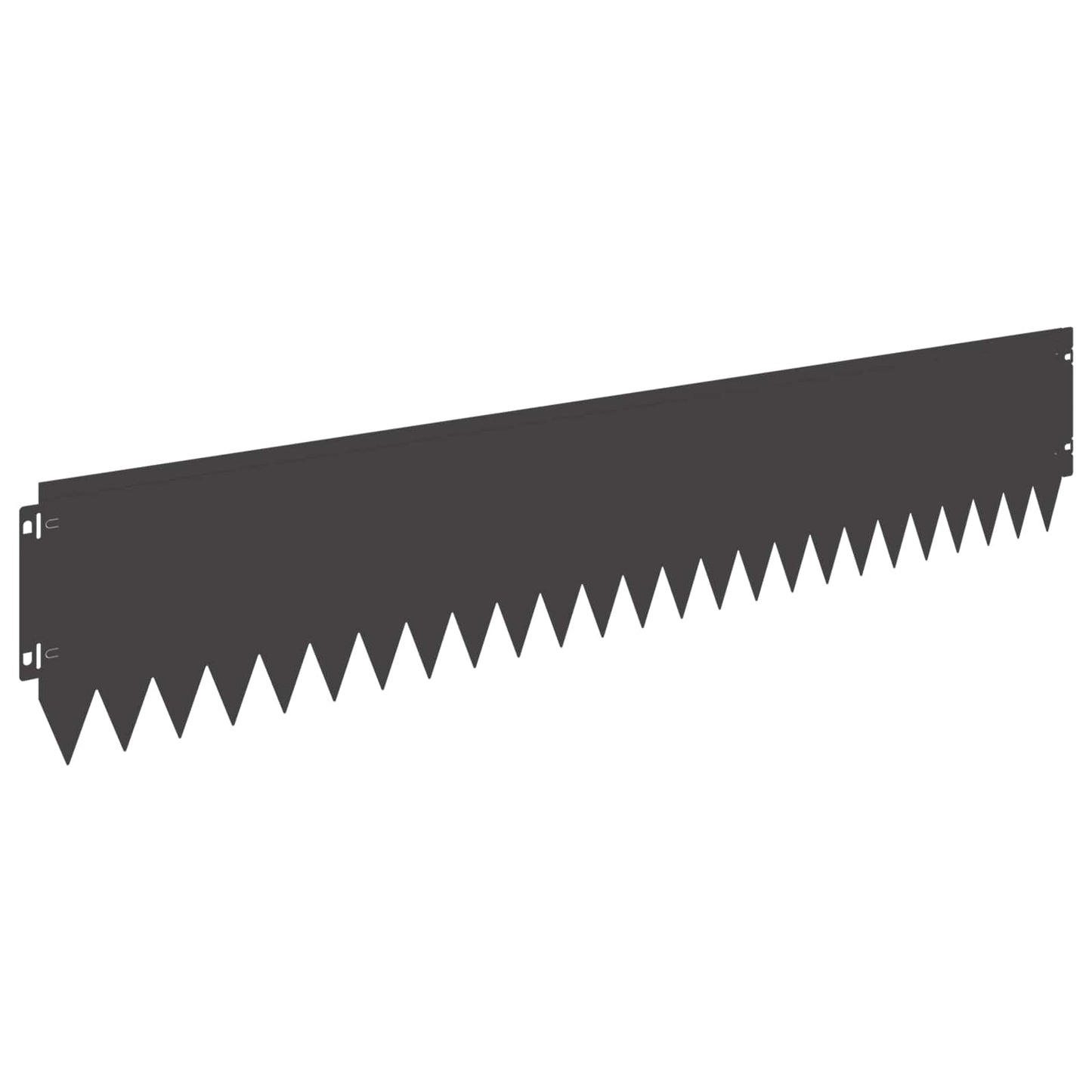 Gjerdekant 20 pcs 103 x 20 cm Stål Svart