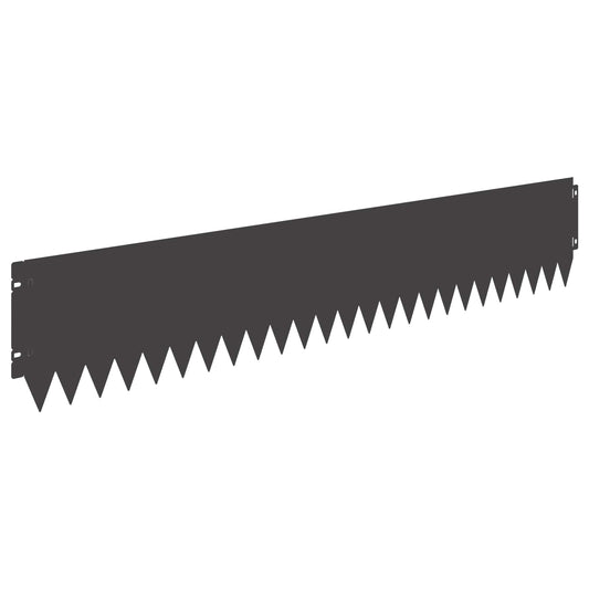 Gjerdekant 30 pcs 103 x 20 cm Stål Svart