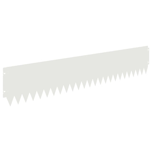 Gjerdekant 10 pcs 103 x 20 cm Stål Hvit