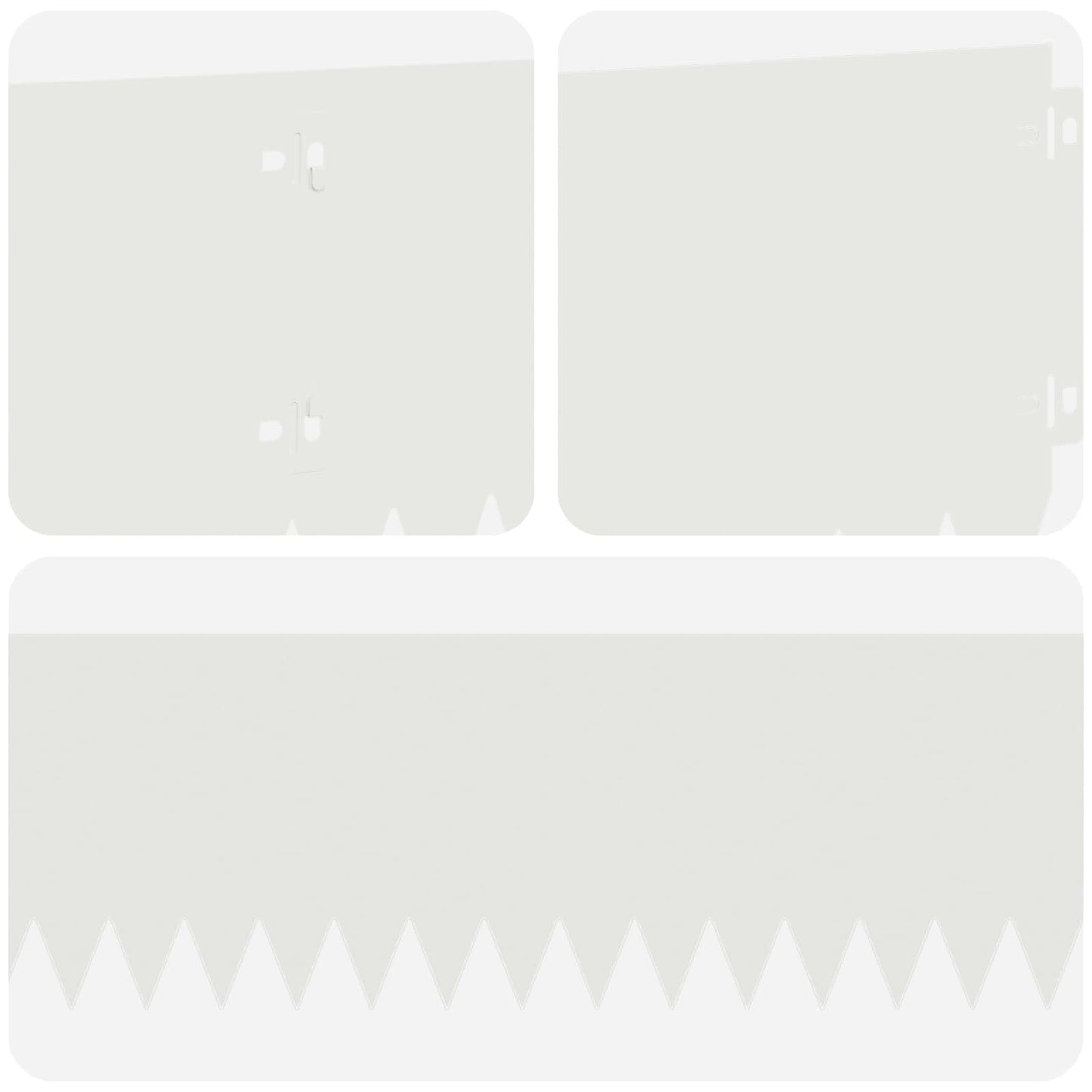 Gjerdekant 30 pcs 103 x 20 cm Stål Hvit