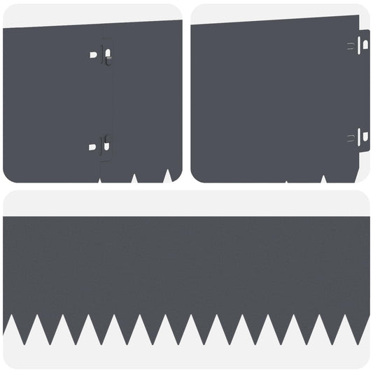 Gjerdekant 30 pcs 103 x 20 cm Stål Antrasitt