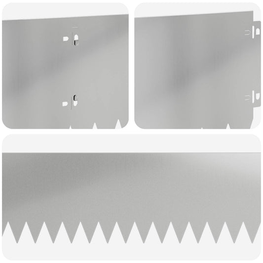Gjerdekant 30 pcs 103 x 20 cm Stål Sølv