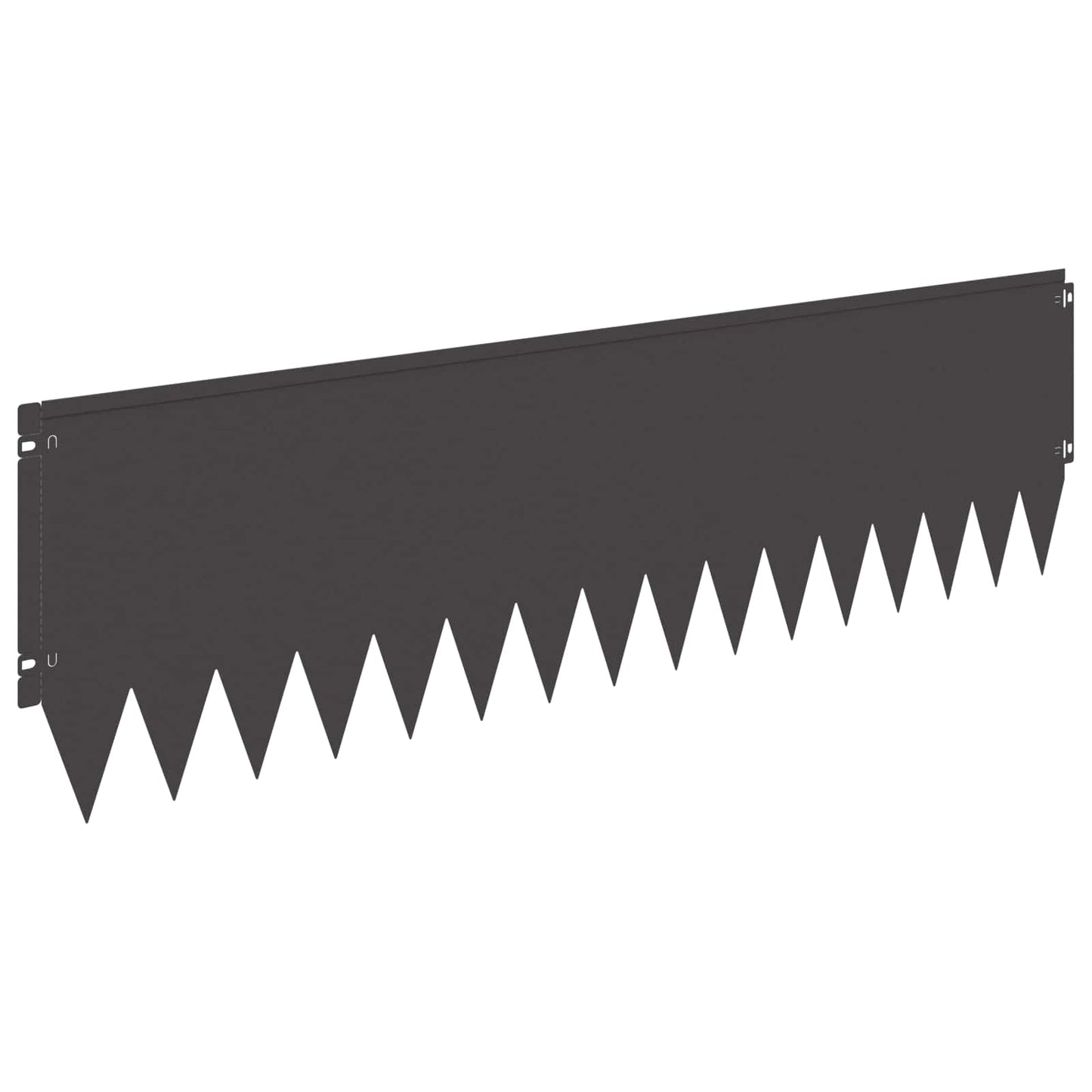 Gjerdekant 20 pcs 103 x 30 cm Stål Svart