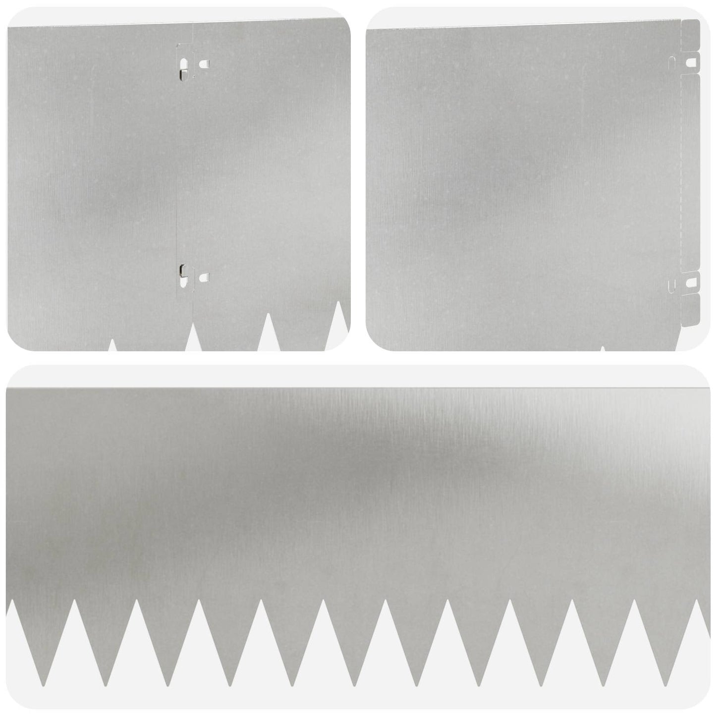 Gjerdekant 10 pcs 103 x 30 cm Stål Sølv