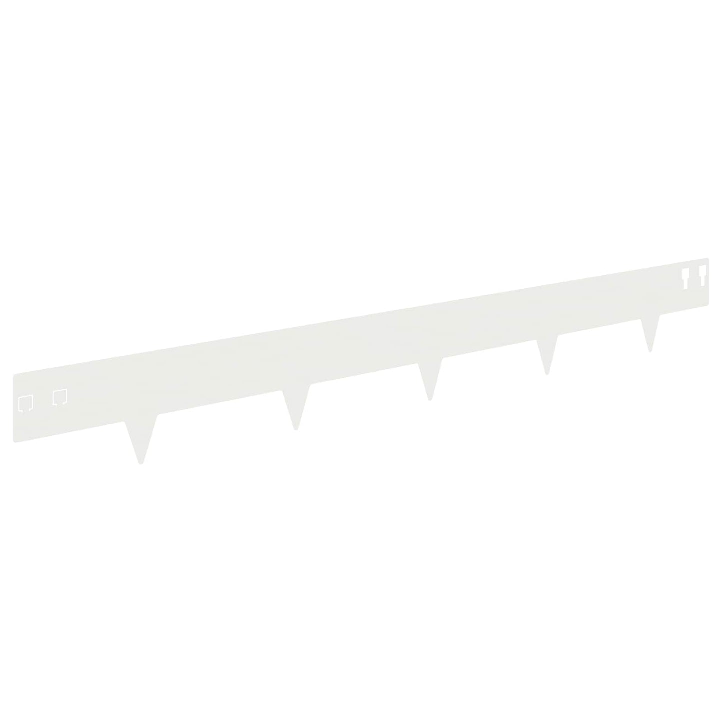 Gjerdekant 20 pcs 100 x 12 cm Stål Hvit