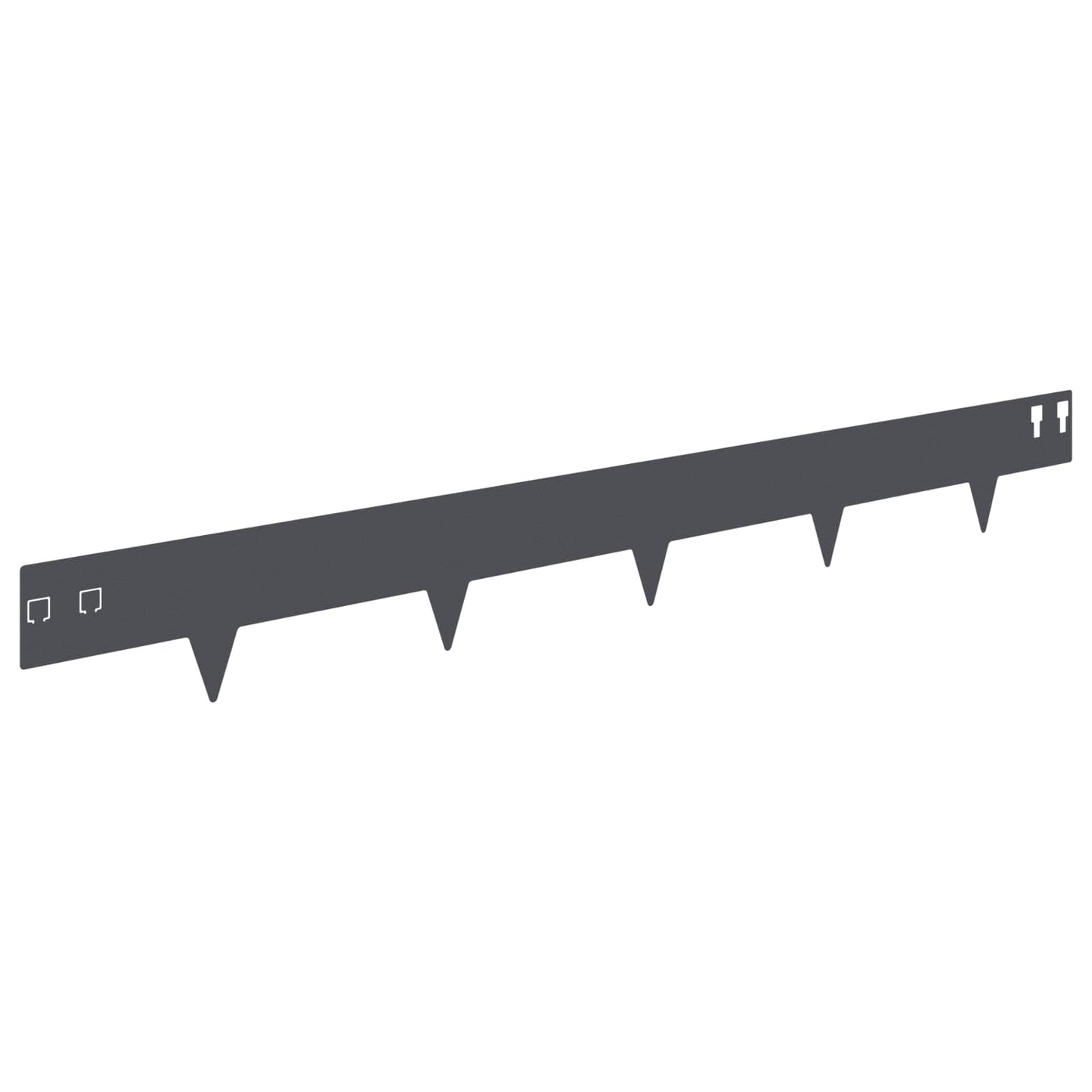 Gjerdekant 20 pcs 100 x 12 cm Stål Antrasitt