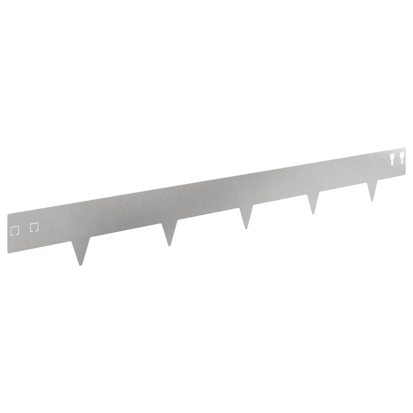 Gjerdekant 10 pcs 100 x 12 cm Stål Sølv