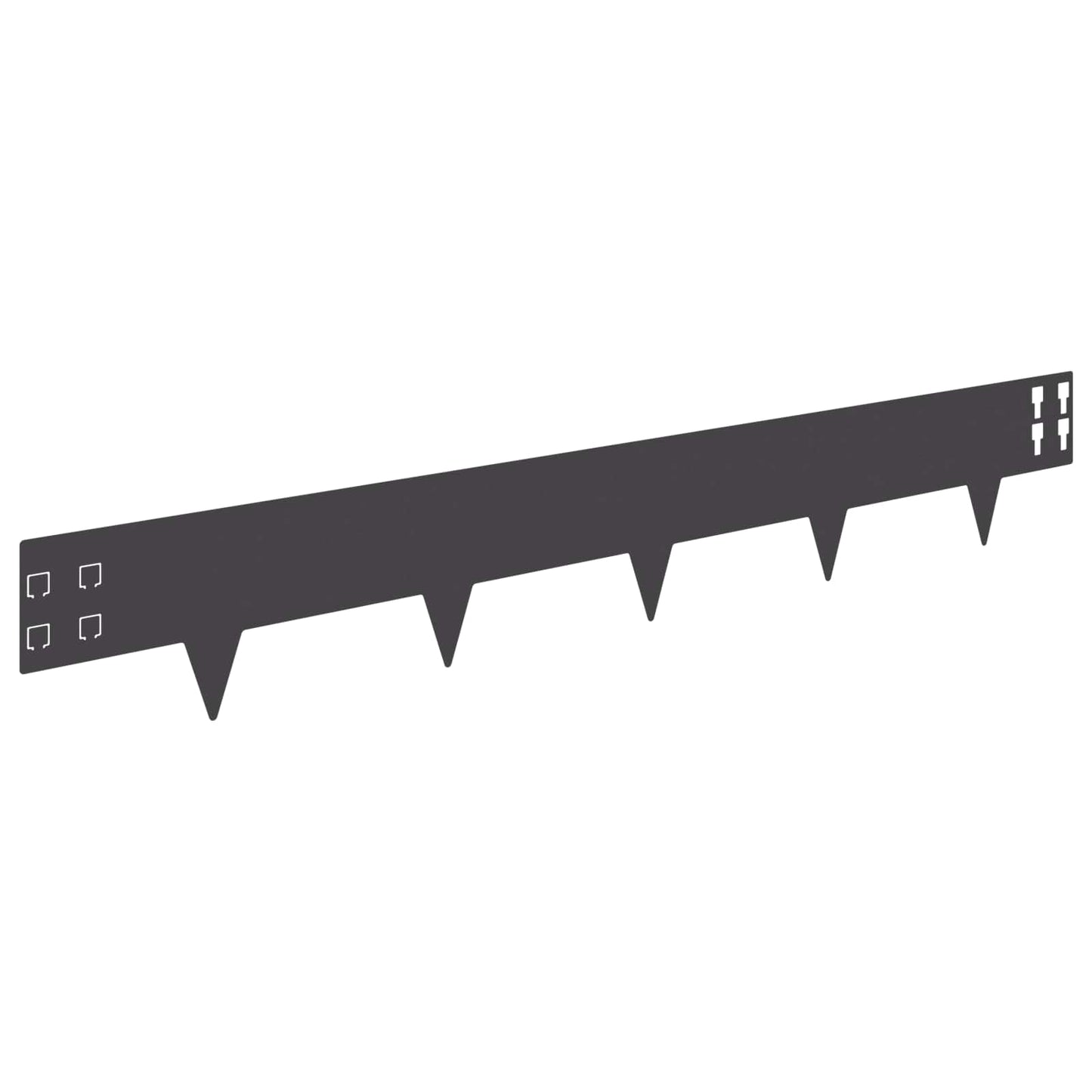 Gjerdekant 50 pcs 100 x 15 cm Stål Svart