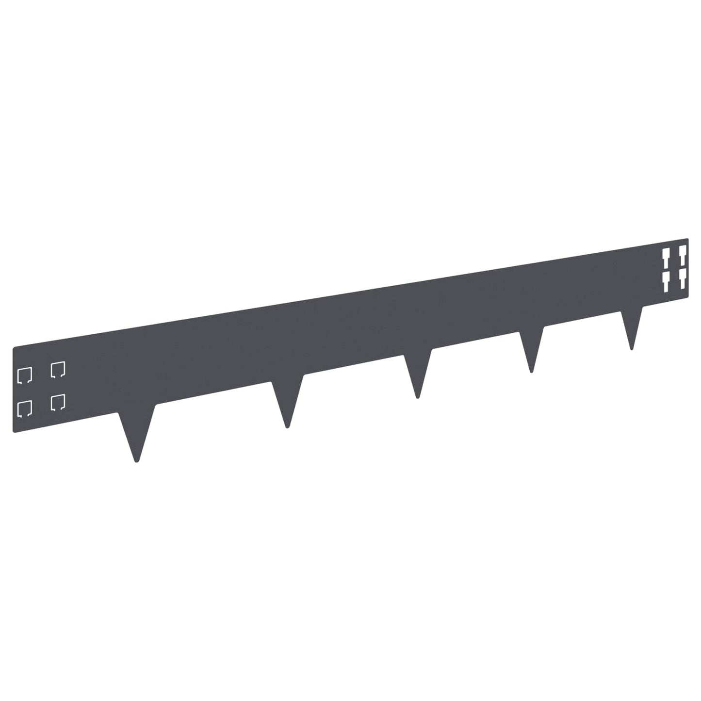 Gjerdekant 50 pcs 100 x 15 cm Stål Antrasitt