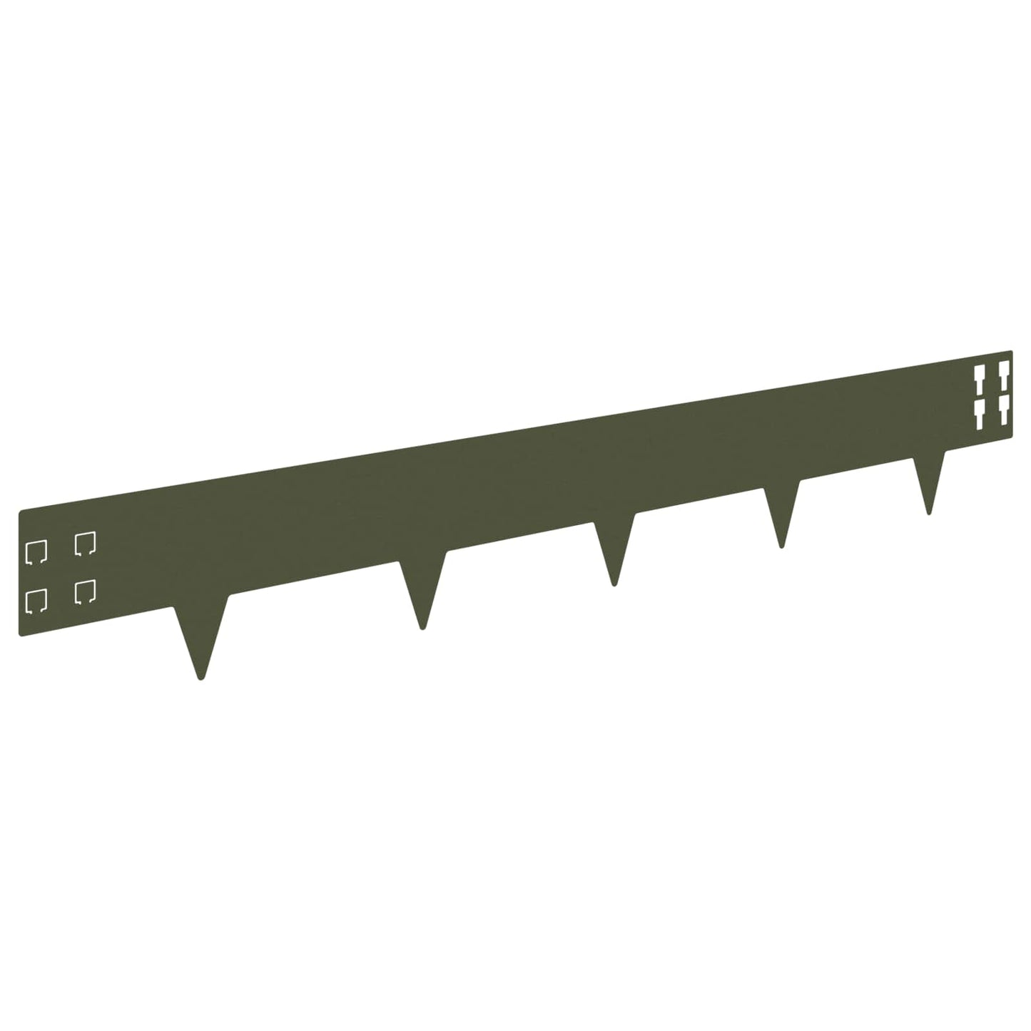Gjerdekant 10 pcs 100 x 15 cm Stål Olivengrønn
