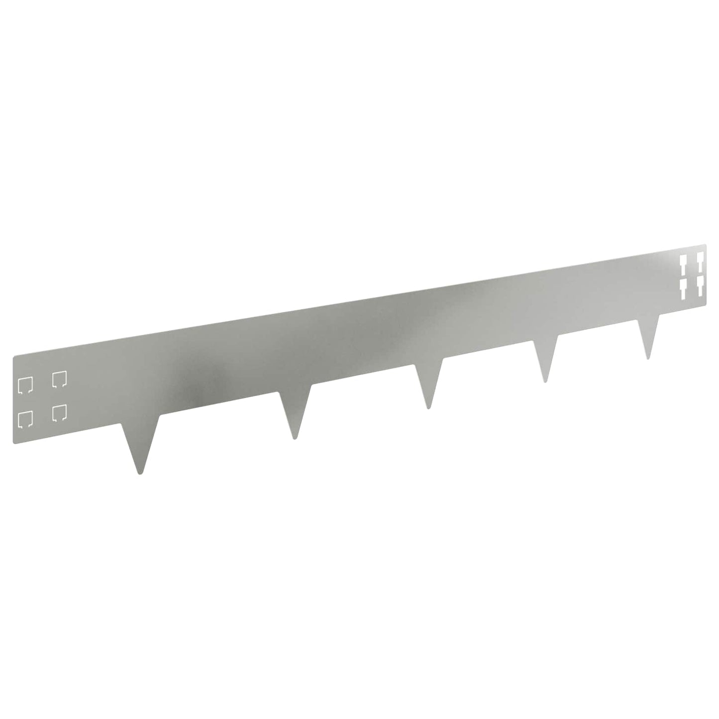 Gjerdekant 30 pcs 100 x 15 cm Stål Sølv
