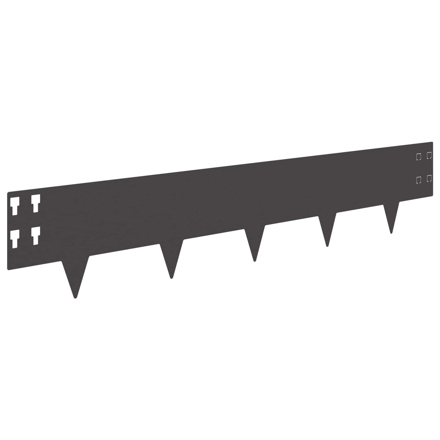 Gjerdekant 30 pcs 100 x 20 cm Stål Svart