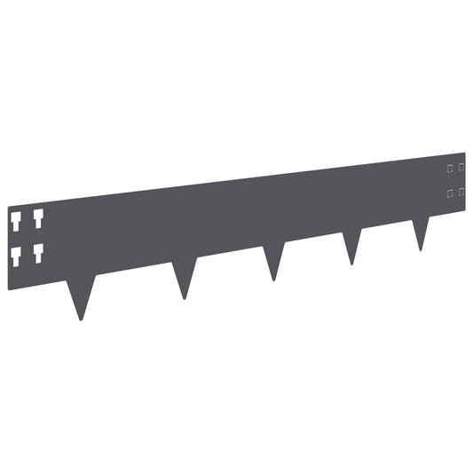Gjerdekant 30 pcs 100 x 20 cm Stål Antrasitt