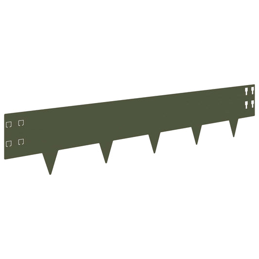Gjerdekant 20 pcs 100 x 20 cm Stål Olivengrønn