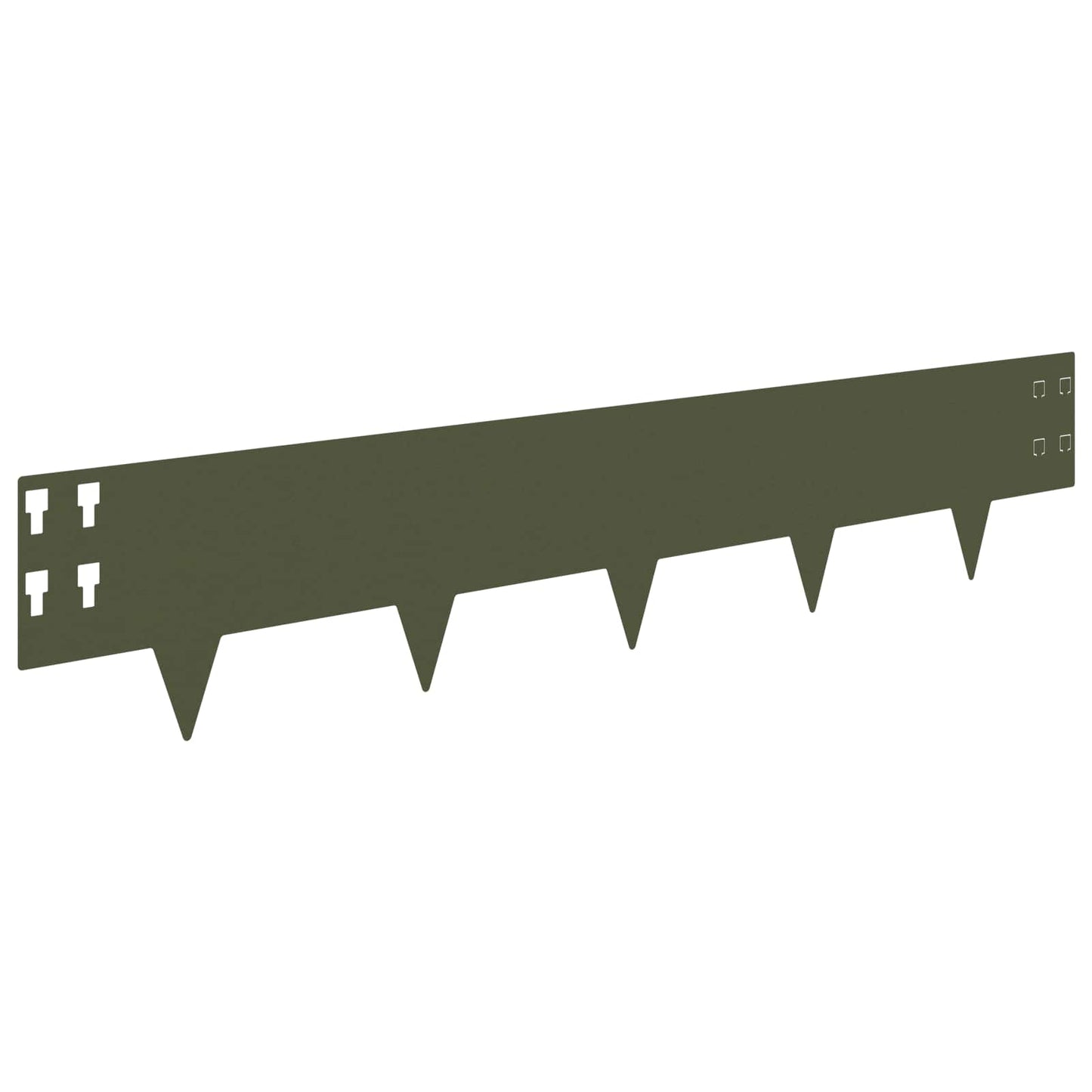 Gjerdekant 20 pcs 100 x 20 cm Stål Olivengrønn