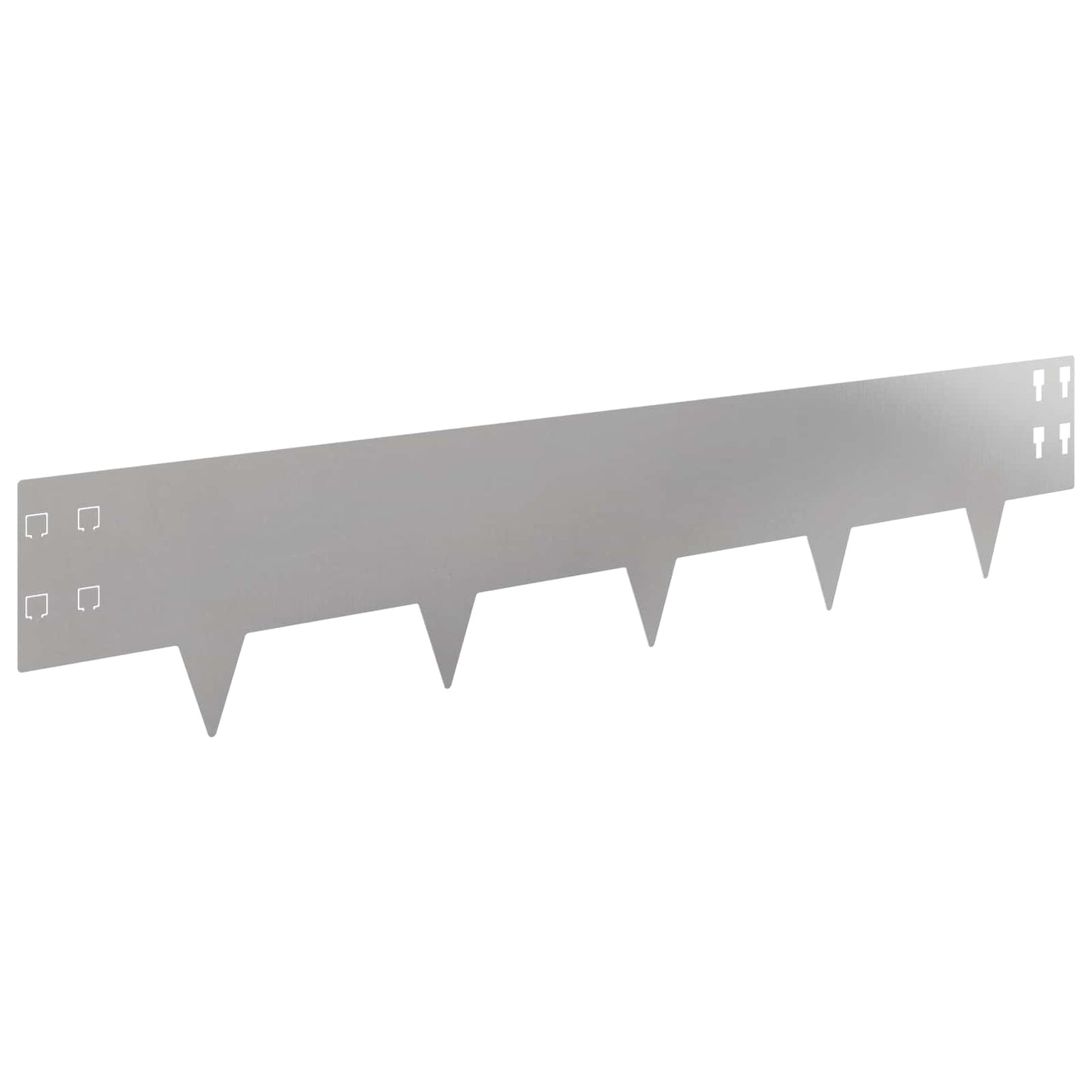 Gjerdekant 50 pcs 100 x 20 cm Stål Sølv