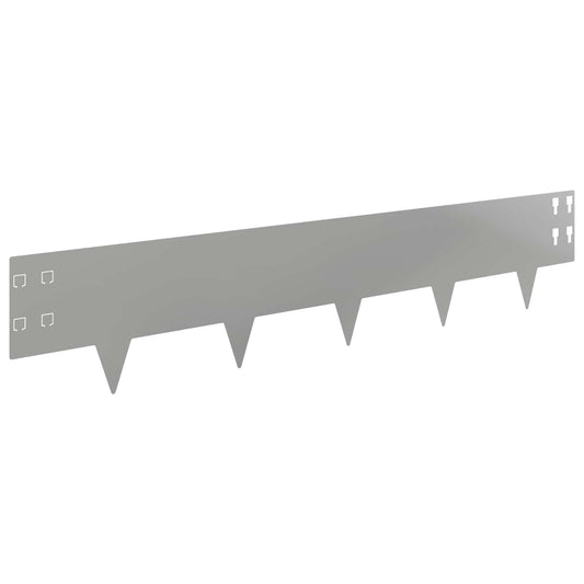 Gjerdekant 50 pcs 100 x 20 cm Stål Sølv