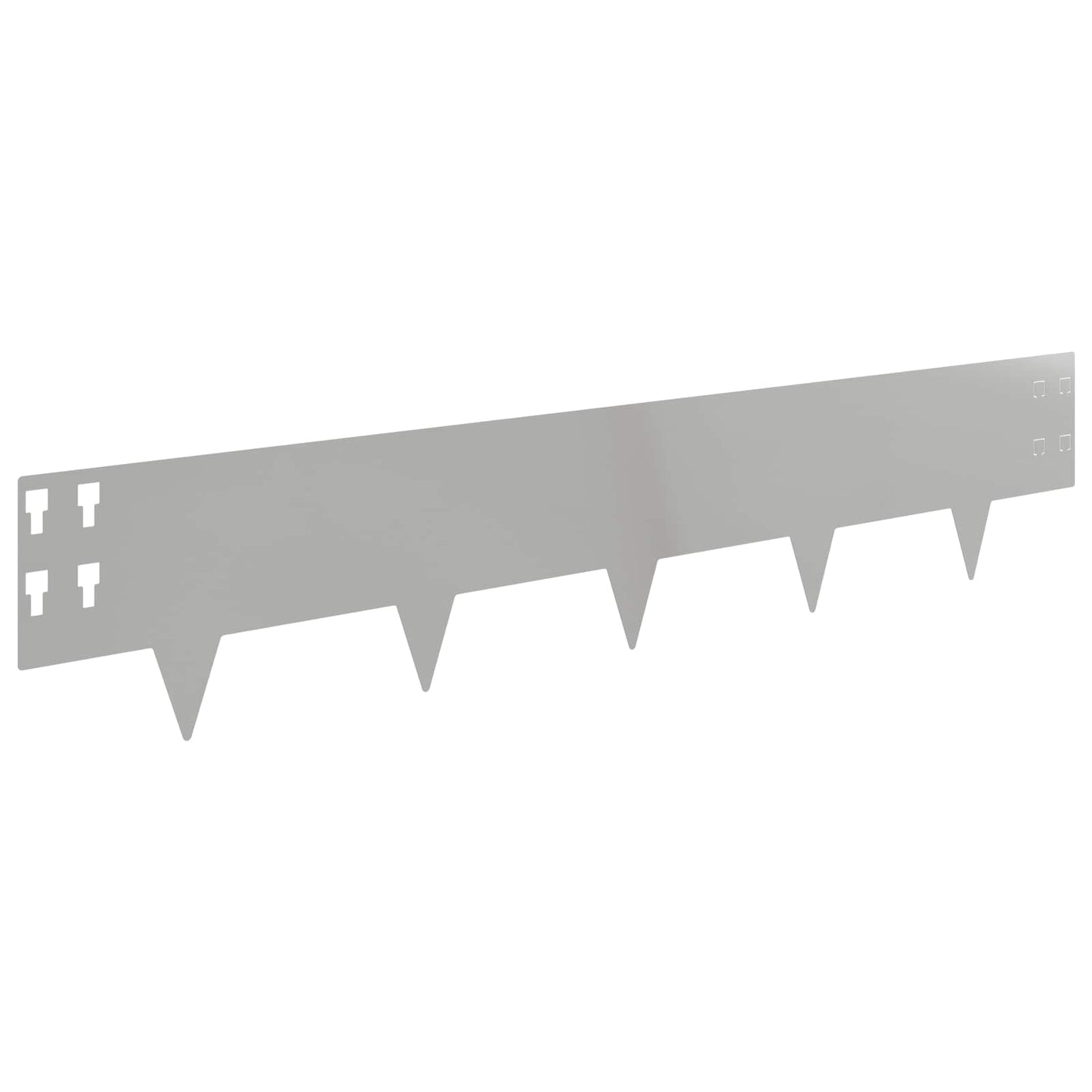 Gjerdekant 50 pcs 100 x 20 cm Stål Sølv