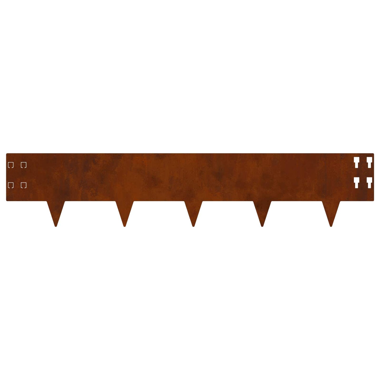 Gjerdekant 30 pcs 100 x 20 cm Stål Rusten