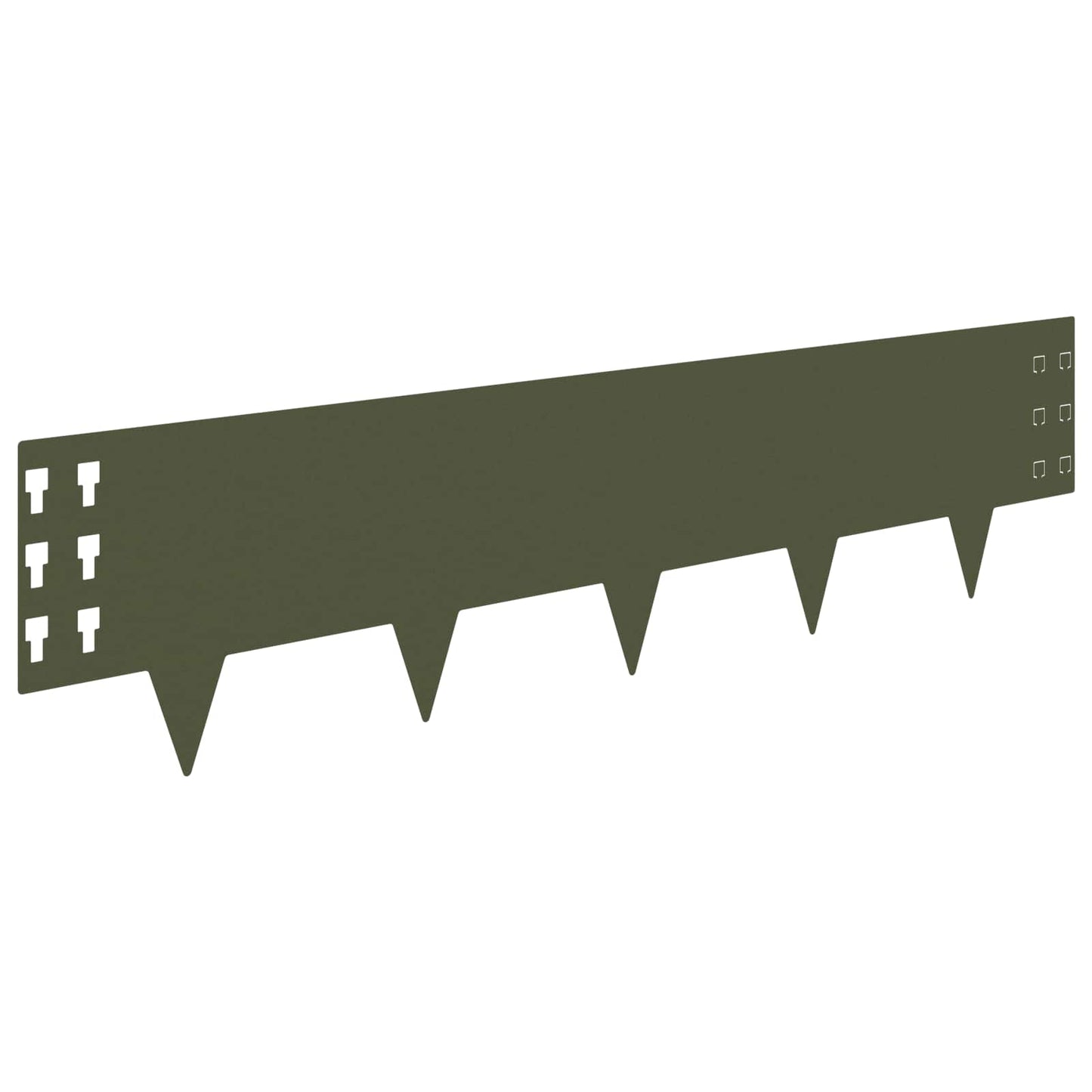Gjerdekant 30 pcs 100 x 25 cm Stål Olivengrønn
